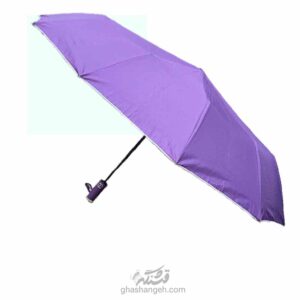 ghashangeh-umbr-1012-چتر تکرنگ بنفش ساده